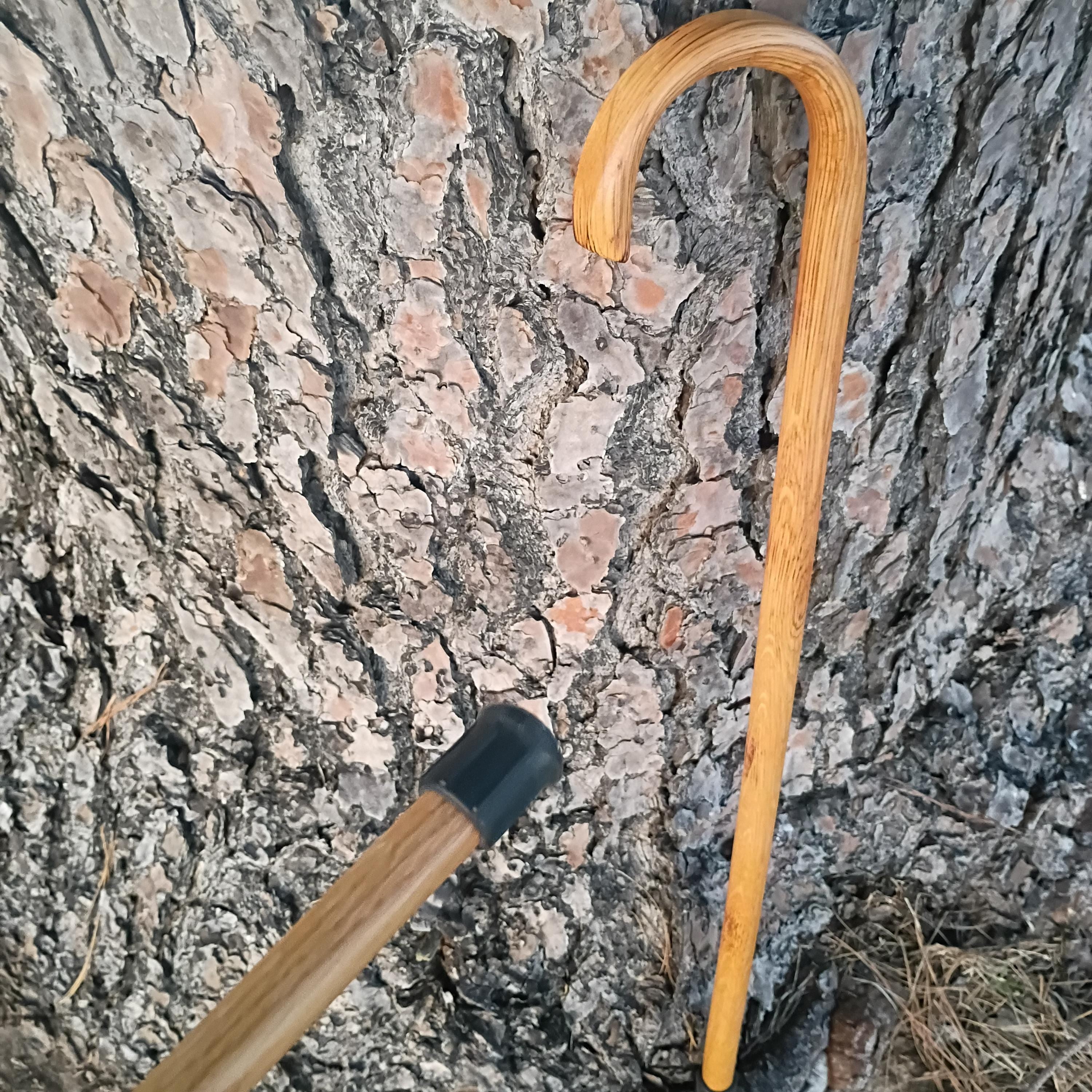Baby Shepherd's Crook, Tiny Shepherd's Staff, Solid Oak Steam Bent Handle Walking Cane