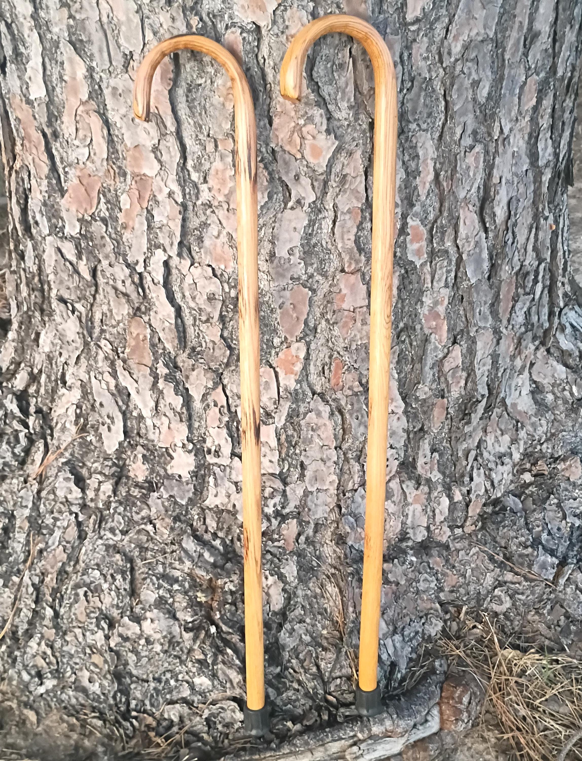 Baby Shepherd's Crook, Tiny Shepherd's Staff, Solid Oak Steam Bent Handle Walking Cane